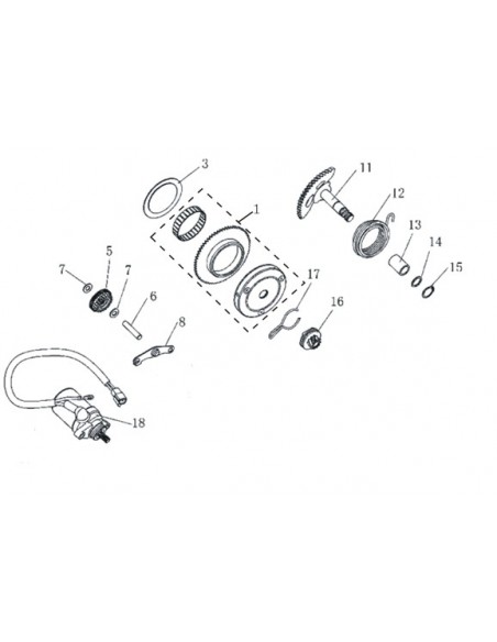 POULIE DE DEMAREUR 2T N°1